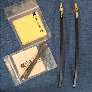 Oakley Temple Arms Replacement Pair with Logo Accessories With Gold Accents
